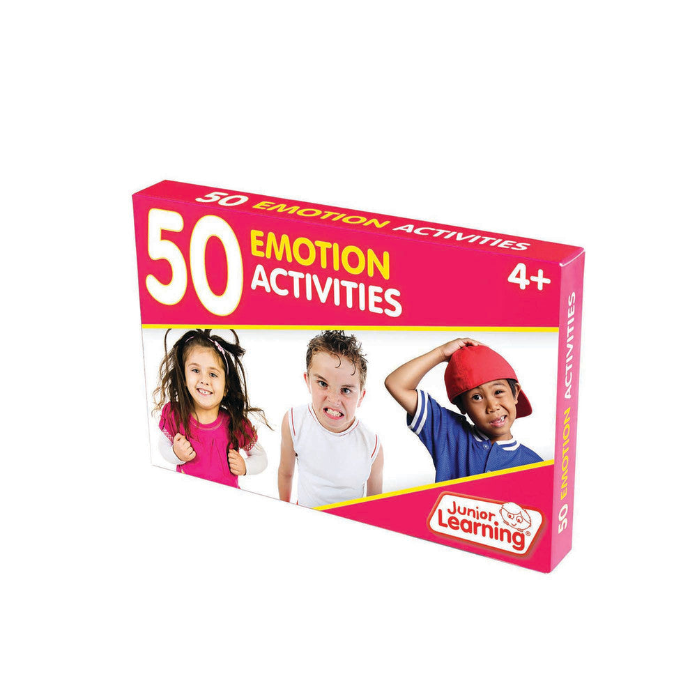 Junior Learning 50 Emotion Activities - Interactive Emotional Learning Set for Ages 4-5