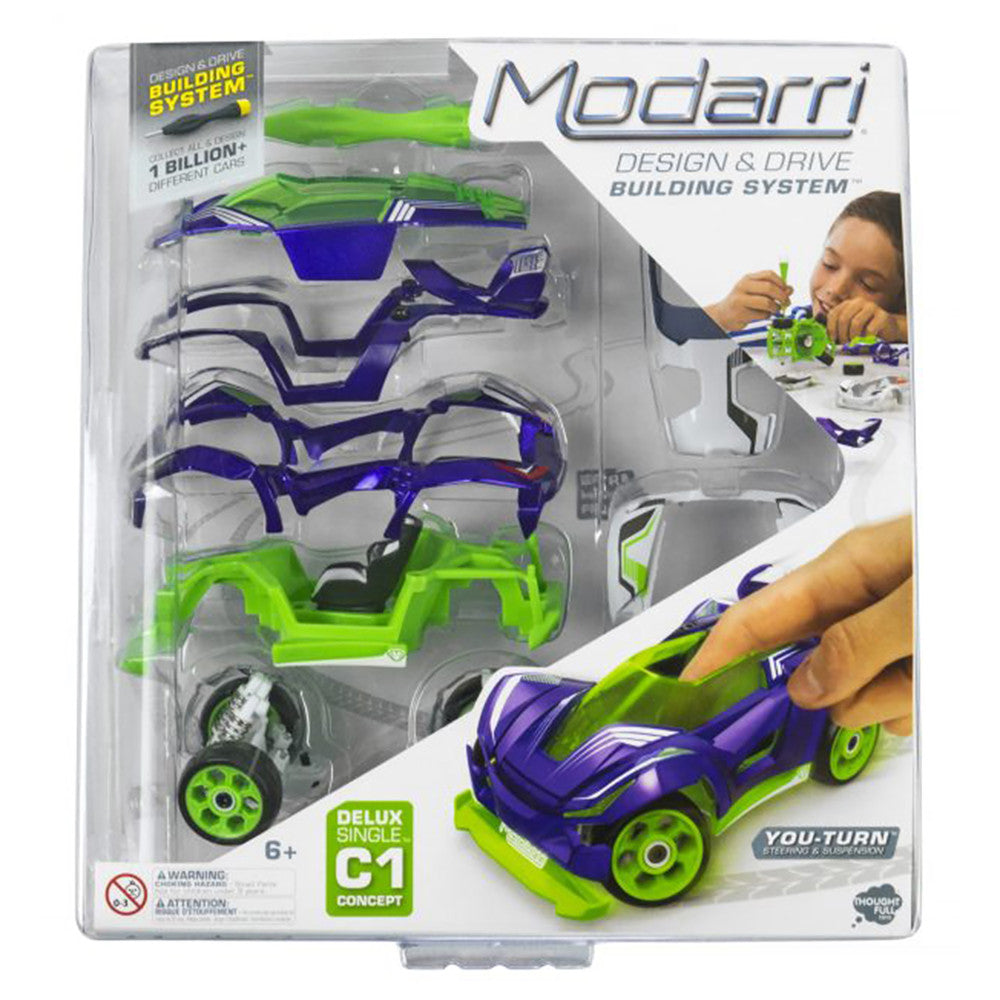 Modarri: C1 Concept Car - Deluxe Single DIY Design & Build Toy Car, Kids Ages 6+