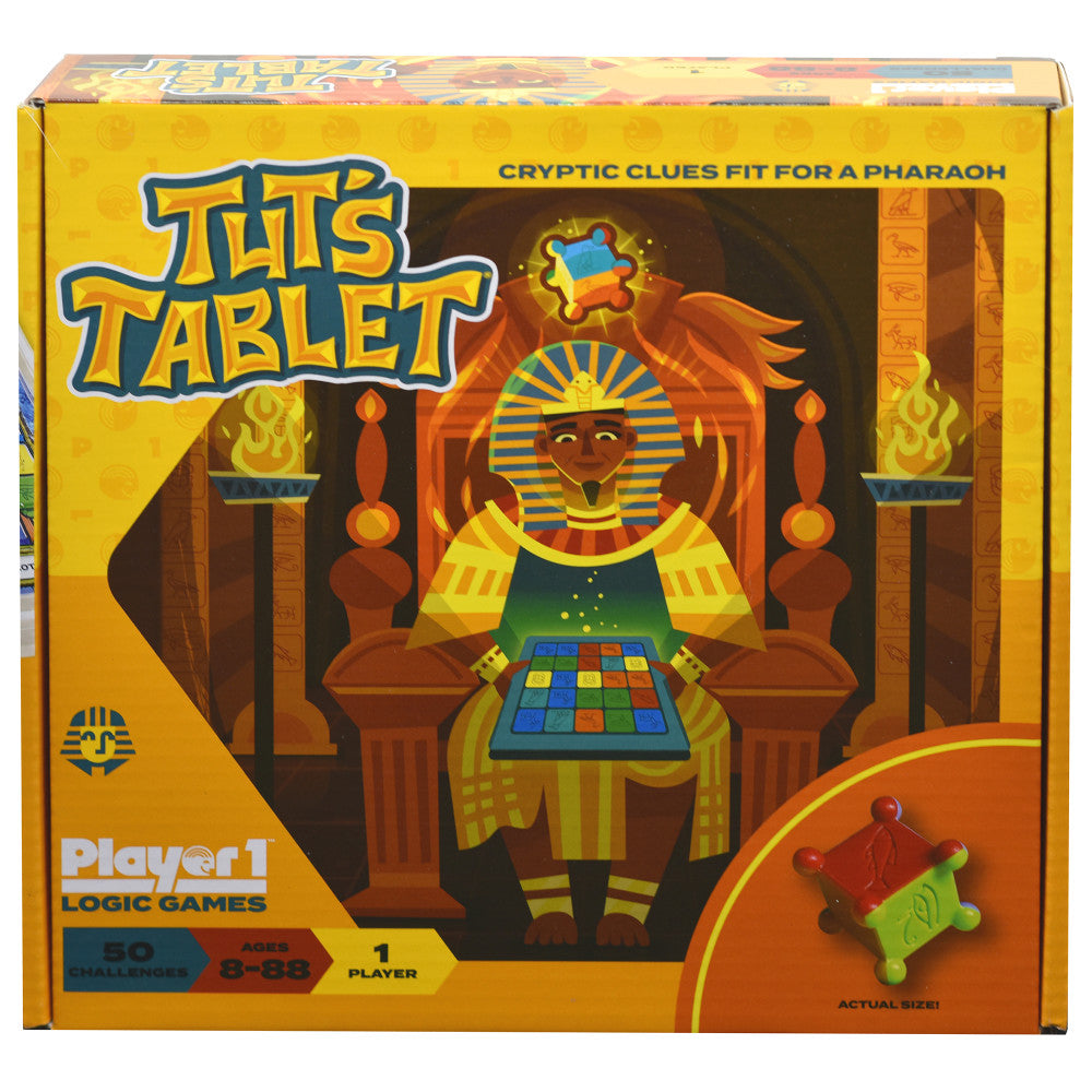 Tut's Tablet Cryptic Cube Single Player Logic Game