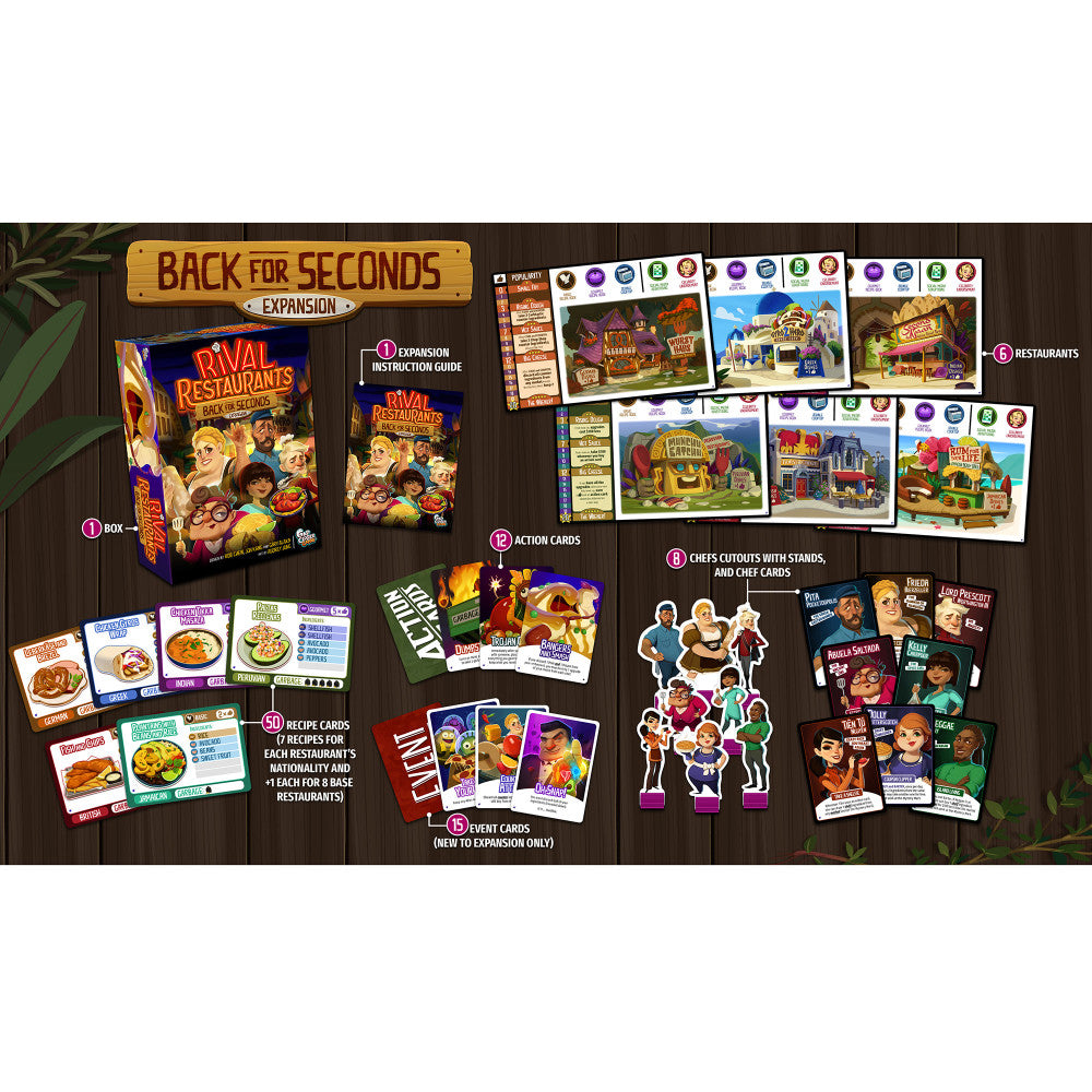 Rival Restaurants: Back for Seconds Expansion Board Game