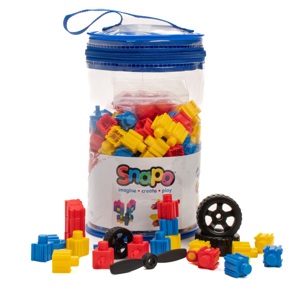 Snapo: Advanced Builder's Kit - 300 pcs - Colorful Blocks