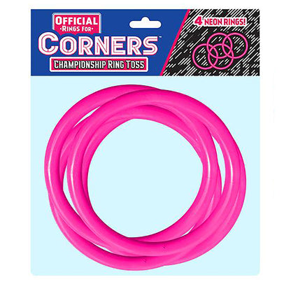 Corners Championship Magenta Pink Ring Toss Set - 4pc Official Ring Set