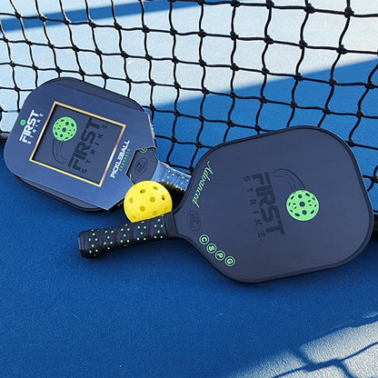 First Strike Pickleball: Advanced Pickleball Paddle - 16 x 8 x 0.5", Polymer Core