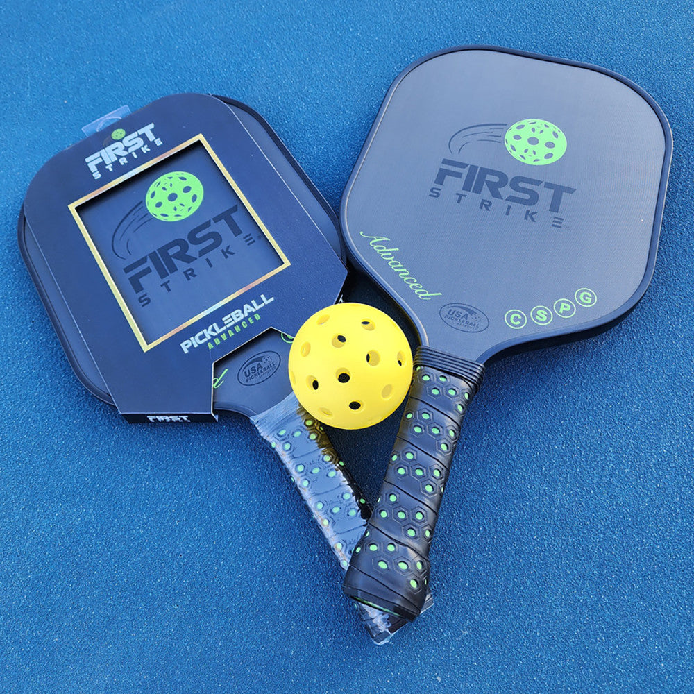 First Strike Pickleball: Advanced Pickleball Paddle - 16 x 8 x 0.5", Polymer Core