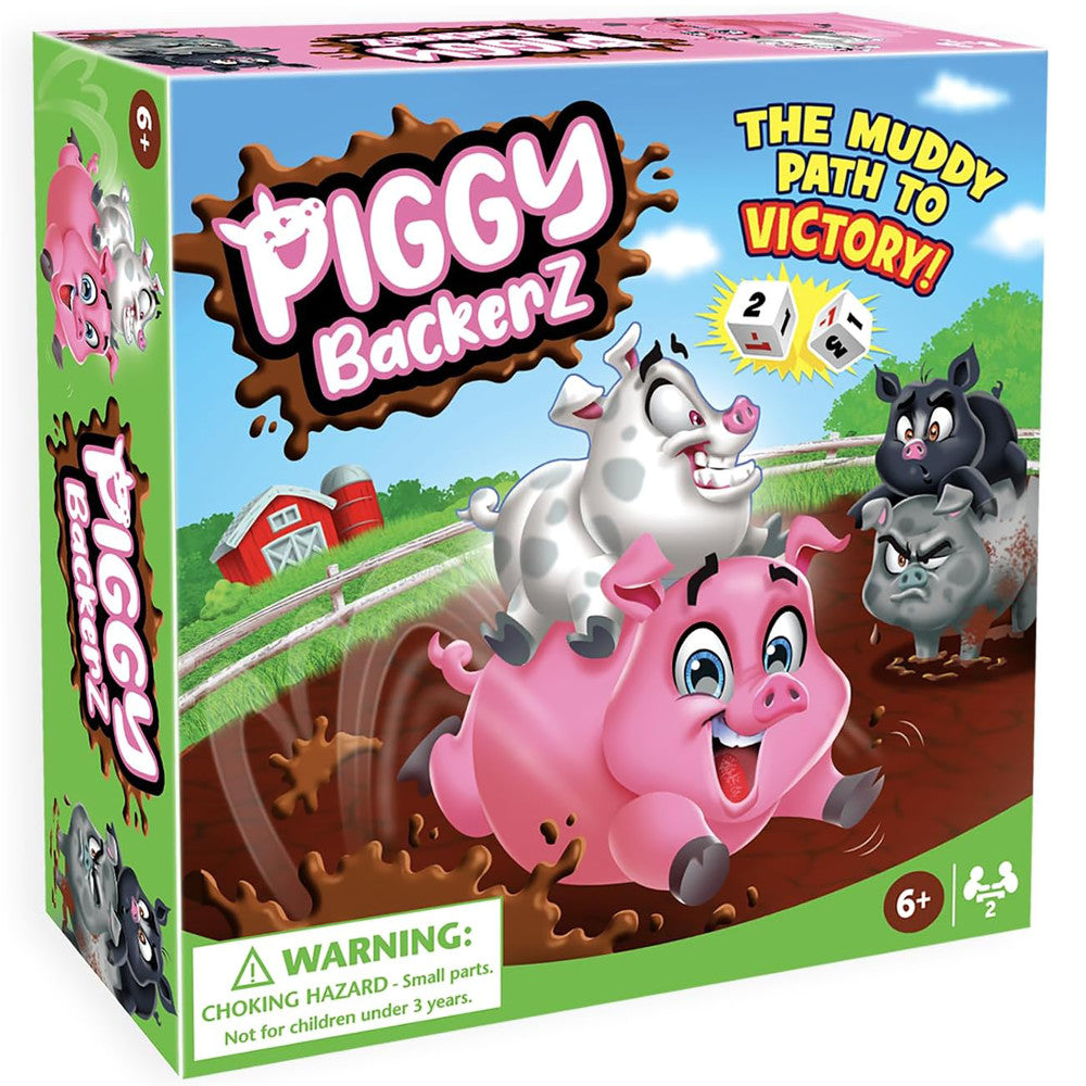 RandomLine of Creative Things: Piggy Backerz - Light Strategy Board Game, Ages 6+, 2 Players