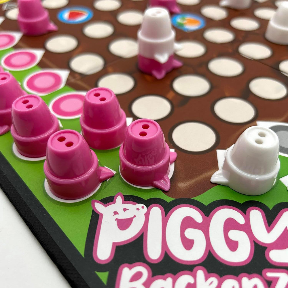 RandomLine of Creative Things: Piggy Backerz - Light Strategy Board Game, Ages 6+, 2 Players