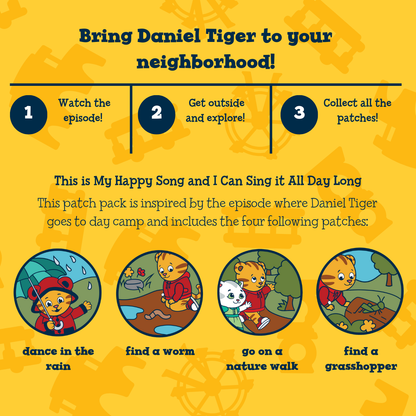 Daniel Tiger's Neighborhood x carter joey® Camp Patches