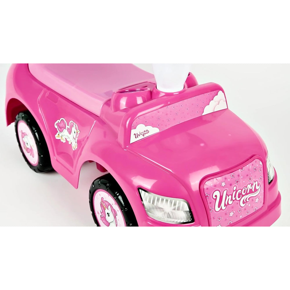 Dolu: Ride On Car: 2-In-1 Walk & Drive - Unicorn, Pink, Blue