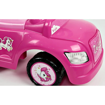 Dolu: Ride On Car: 2-In-1 Walk & Drive - Unicorn, Pink, Blue