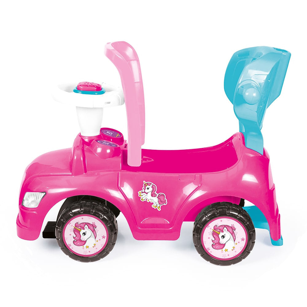 Dolu: Ride On Car: 4-In-1 Walk & Drive - Unicorn & Pink