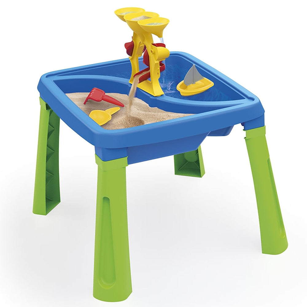 Dolu: 3-In-1 Activity Table: Sand, Water & Creativity - Blue, Green, Yellow