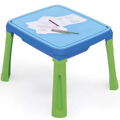 Dolu: 3-In-1 Activity Table: Sand, Water & Creativity - Blue, Green, Yellow