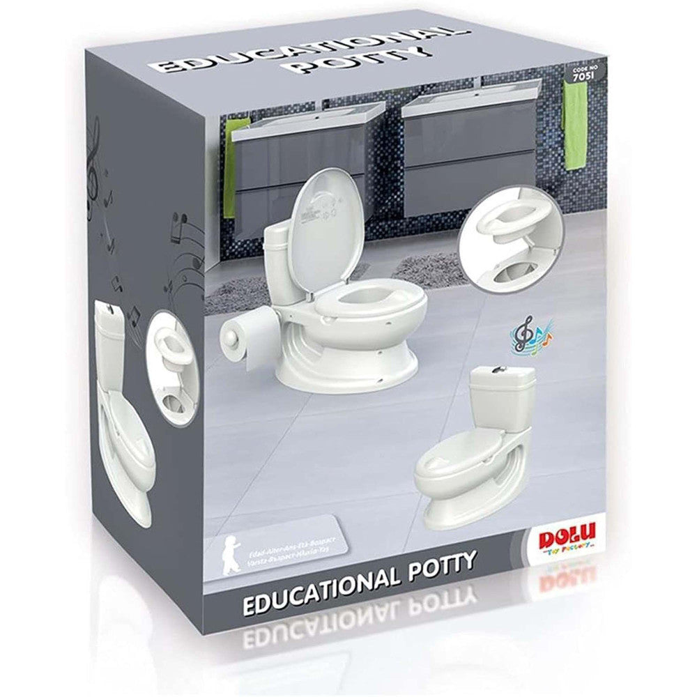 Dolu Educational Toddler Potty - White, Ages 18mo+