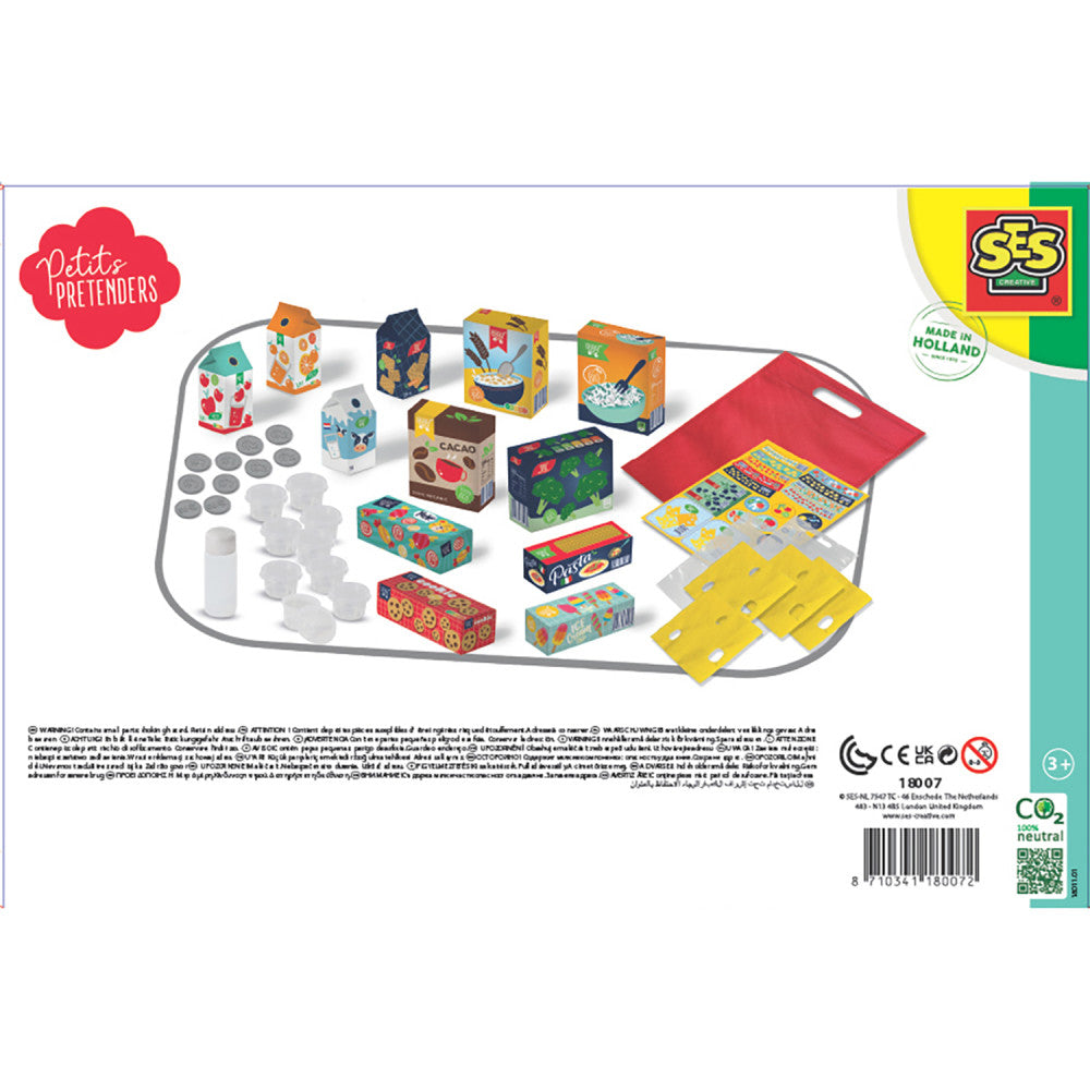 SES Creative: Supermarket Groceries - 55pcs, Food & Kitchen Toy Set