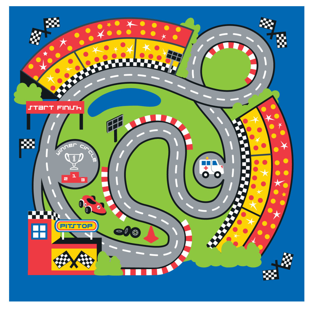 Fun2Give Pop-it-Up Pit Stop Tent with Race-Themed Play Mat