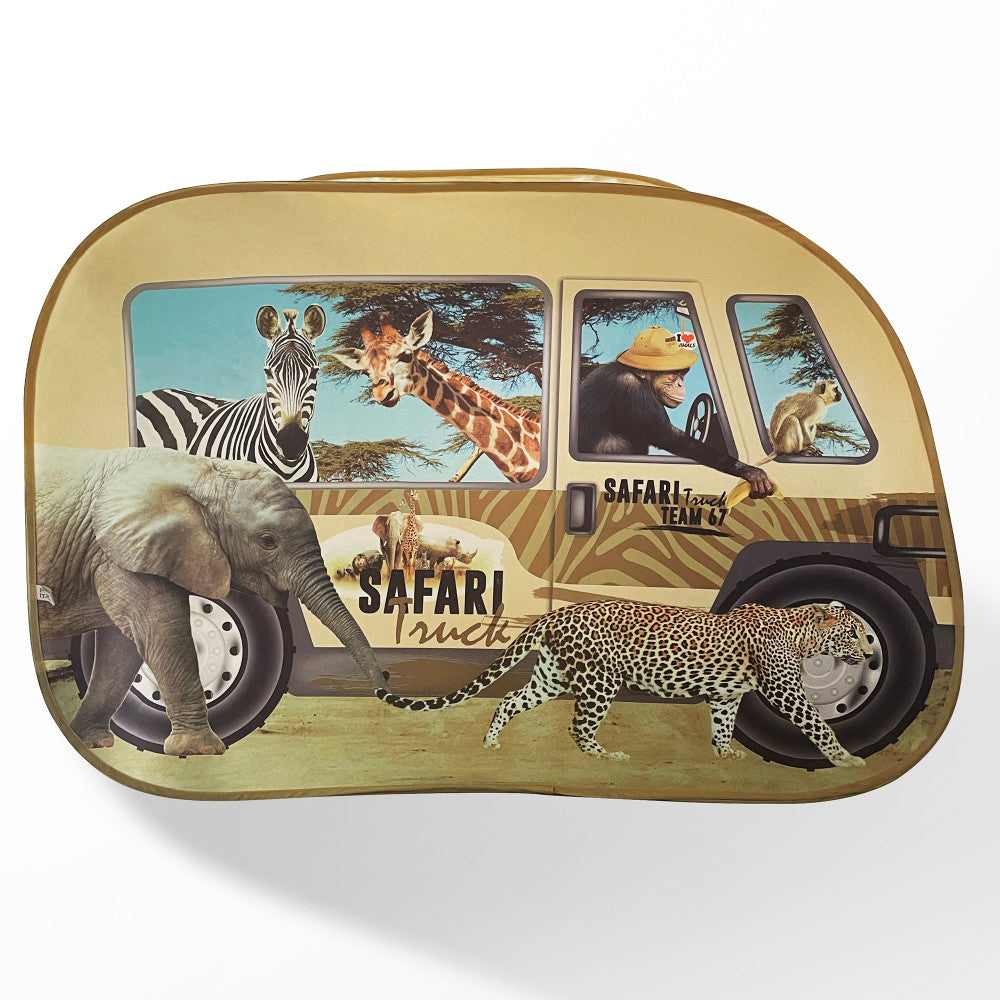 Pop It Up: Safari Truck Tent - Pop-Up Playhouse, Wildlife Animal Themed Design