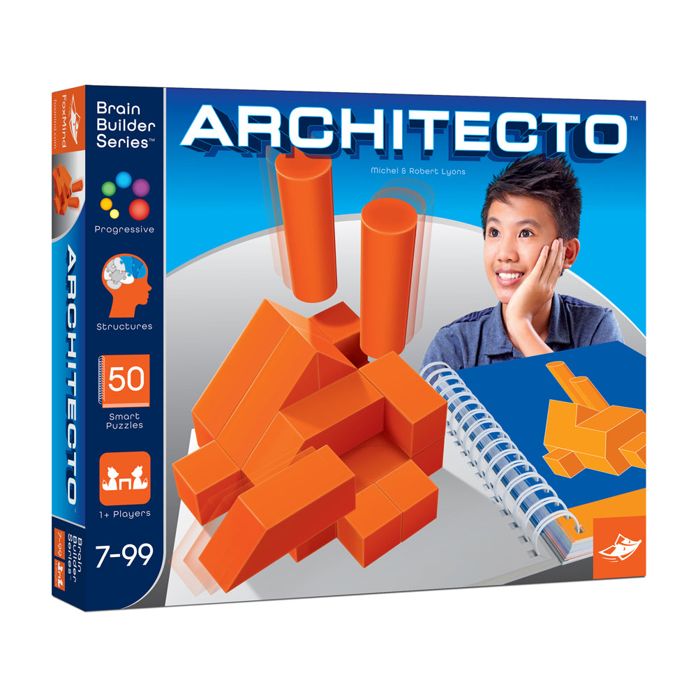 FoxMind Brain Builder Series Architecto Game - 50 Piece 3D Puzzle