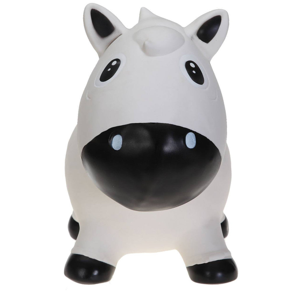 Pop It Up: Kidzzfarm Bouncing Horse: Junior - White - Inflatable Animal Hopper