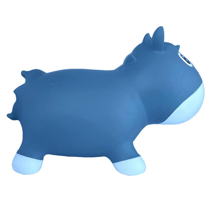 Pop It Up: Kidzzfarm Bouncing Horse: Junior - Blue - Inflatable Animal Hopper