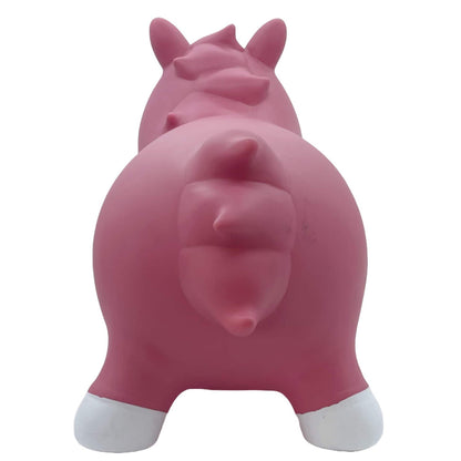 Pop It Up: Kidzzfarm Bouncing Horse: Junior - Pink - Inflatable Animal Hopper