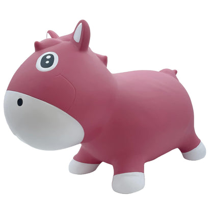 Pop It Up: Kidzzfarm Bouncing Horse: Junior - Pink - Inflatable Animal Hopper