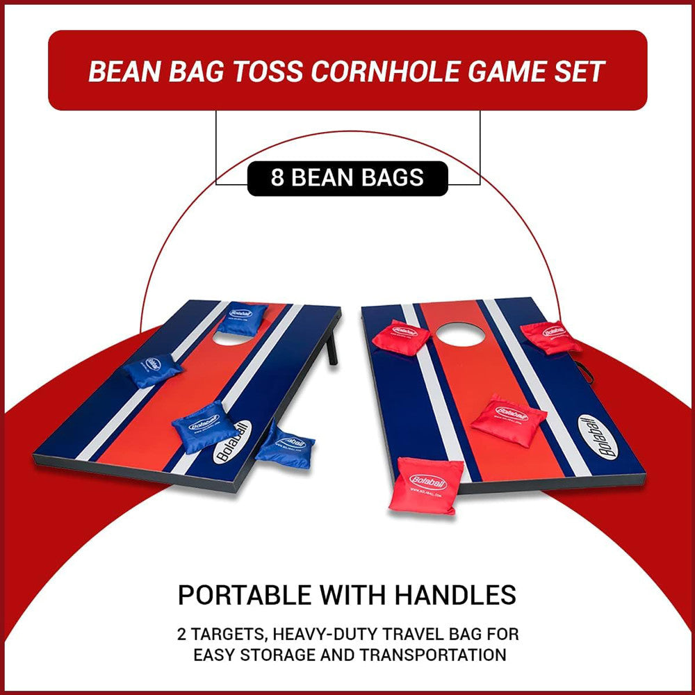 Bolaball Premium Wooden Cornhole Set - Outdoor Bean Bag Toss Game