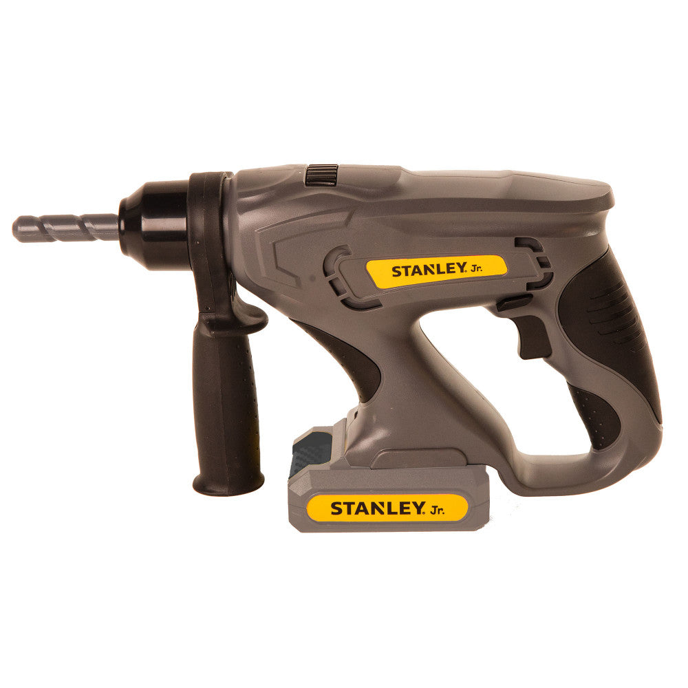 Stanley Jr. Battery Operated Toy Hammer Drill - Realistic Action