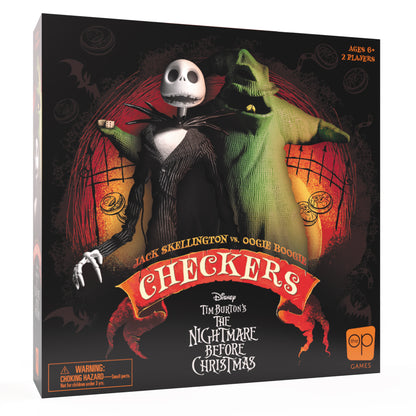 Disney Tim Burton's The Nightmare Before Christmas Checkers Game by USAopoly