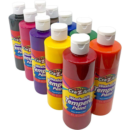 Cra-Z-Art: Classroom Pack: Washable Tempera Paints - 10 Bottle - 8oz Each