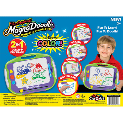 Cra-Z-Art MagnaDoodle Color Deluxe - Magnetic Drawing Toy with Color & Erase Functionality