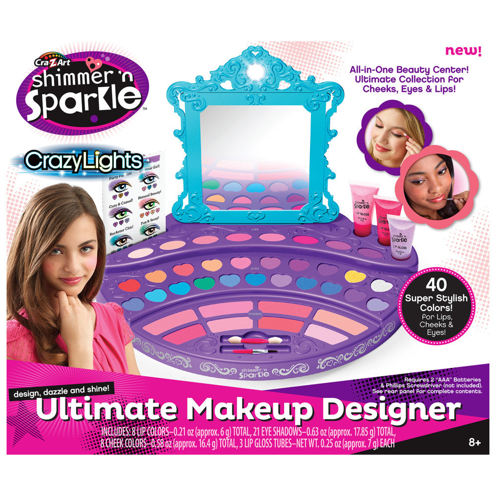 Cra-Z-Art Shimmer 'N Sparkle Crazy Lights Ultimate Make-Up Designer Kit