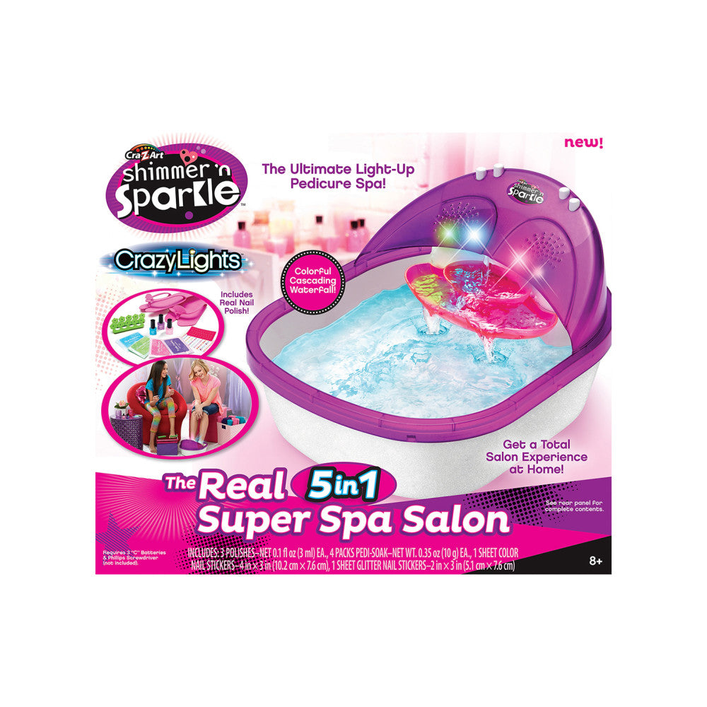 Cra-Z-Art Shimmer 'N Sparkle Crazy Lights 5-in-1 Super Spa Salon Kit