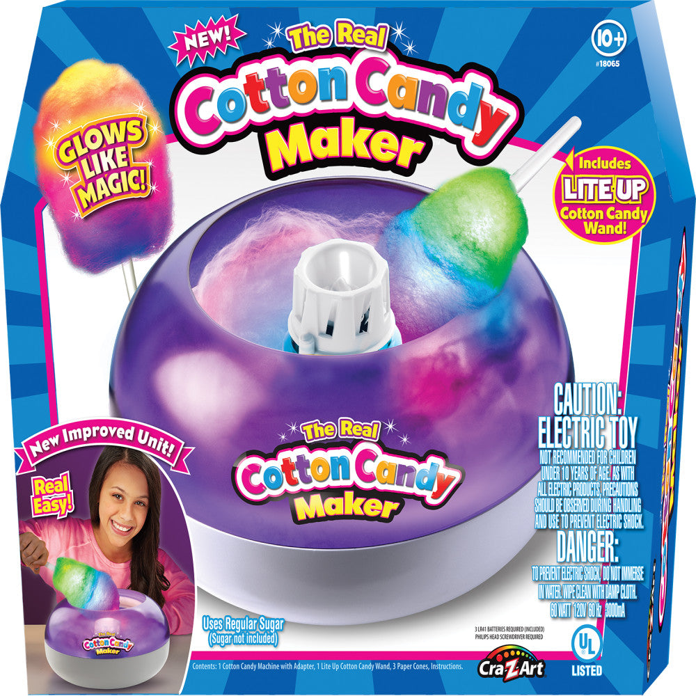 Cra-Z-Art Deluxe Cotton Candy Maker with Light-Up Wand