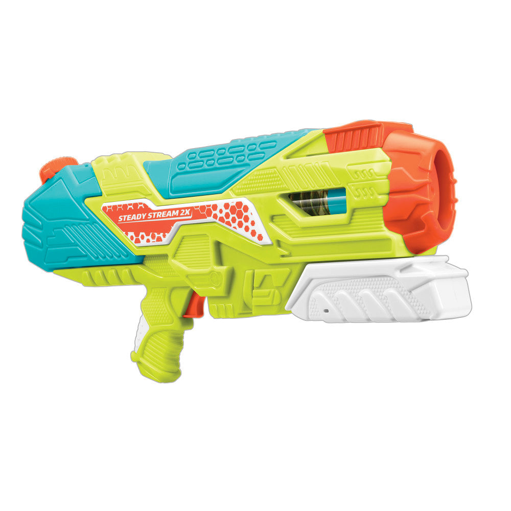 Water Warriors Steady Stream 2X High-Powered Water Blaster for Kids