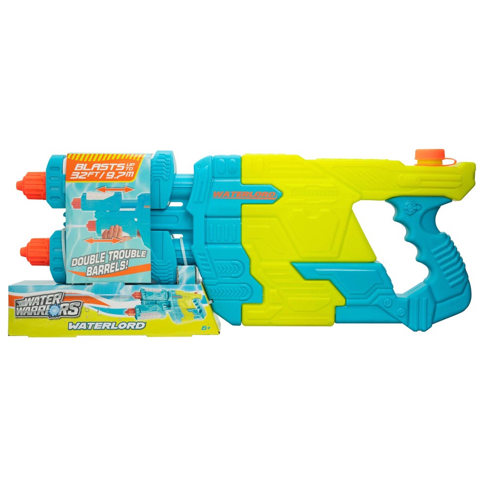 Water Warriors Waterlord Dual-Barrel Water Blaster for Kids, Ages 6+