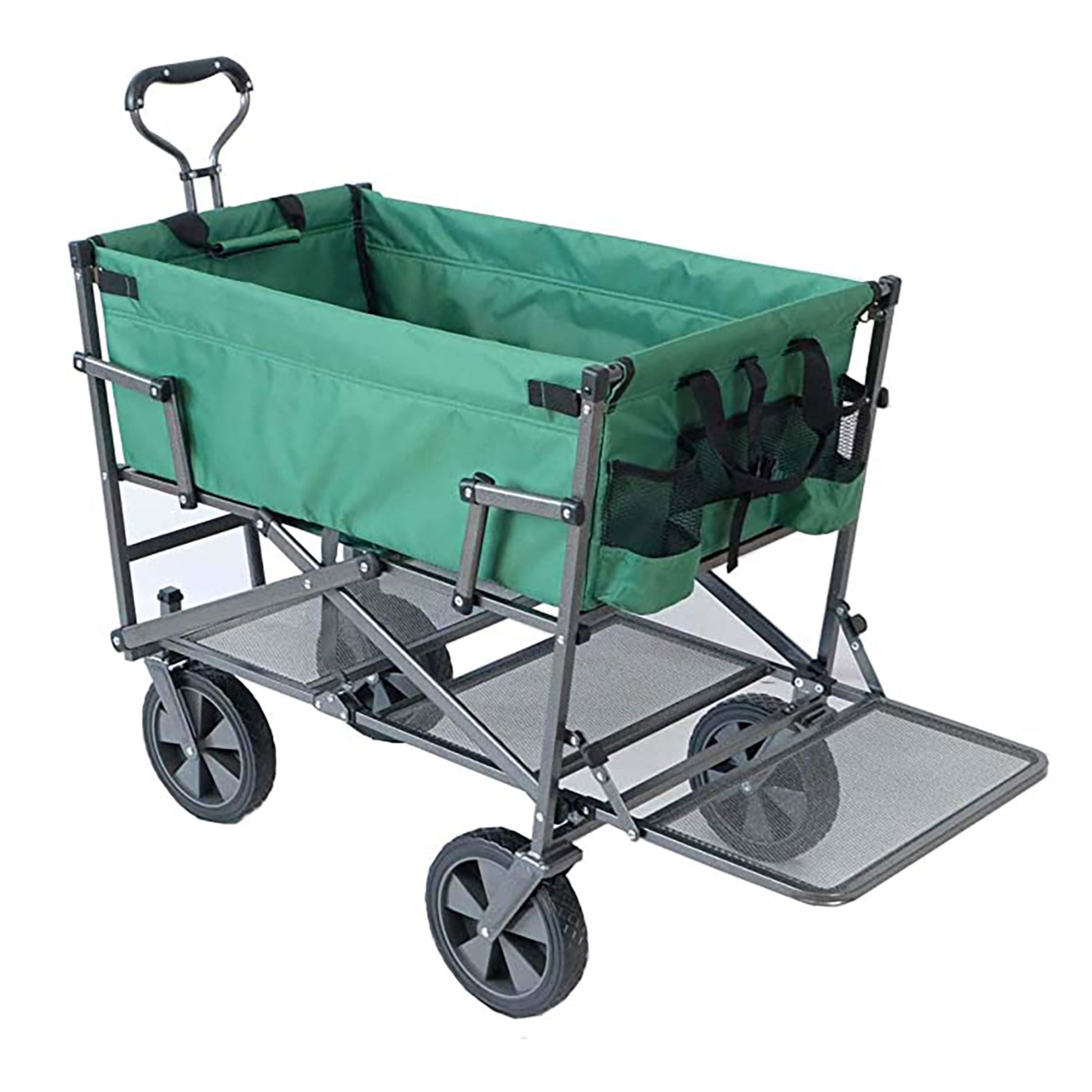 Mac Sports Double Decker Wagon: Collapsible Outdoor Utility Cart