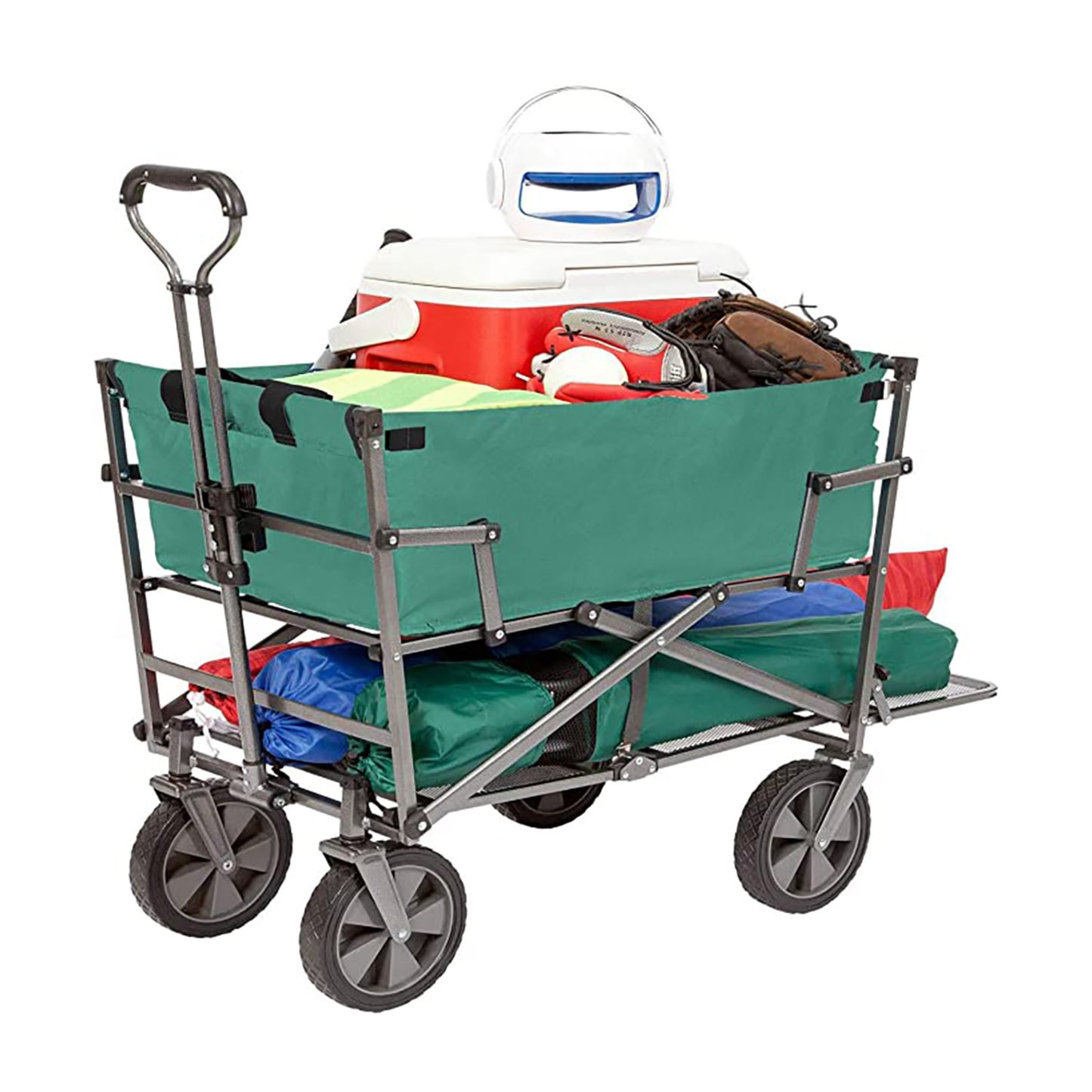 Mac Sports Double Decker Wagon: Collapsible Outdoor Utility Cart