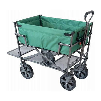 Mac Sports Double Decker Wagon: Collapsible Outdoor Utility Cart