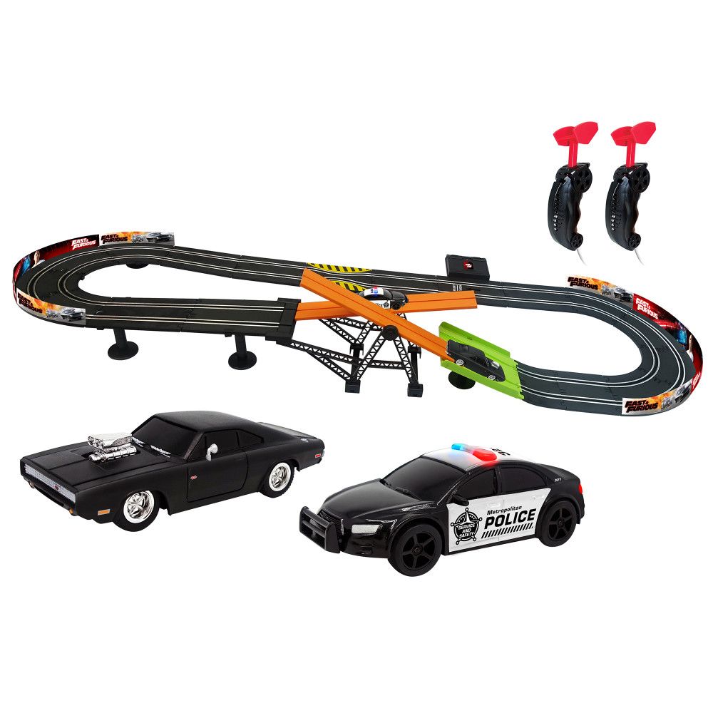 Fast & Furious 1:43 Scale Dead Drop Challenge Slot Car Racetrack Set