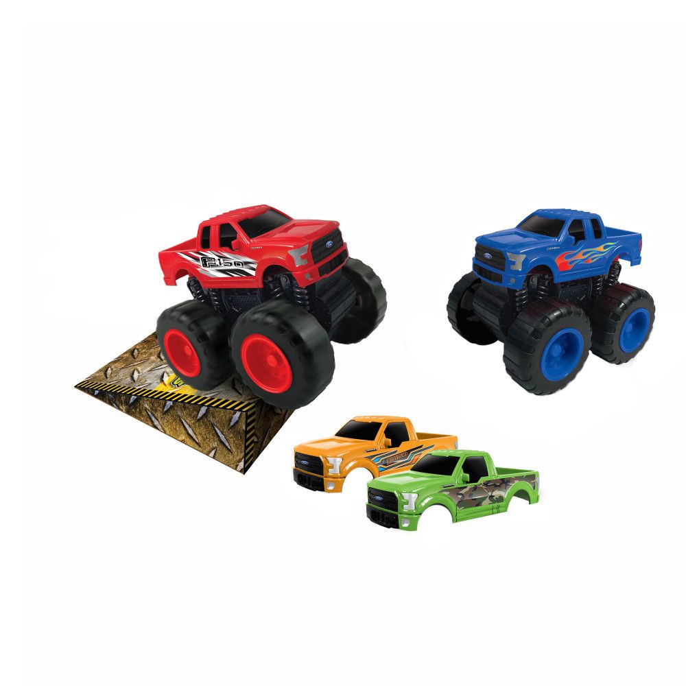 Jam'N Products Ford F150 Friction-Powered Switch'Em Toy Truck Set