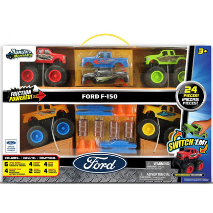 Monster Maniacs Ford Switch 'Ems 24 Piece Interactive Vehicle Set