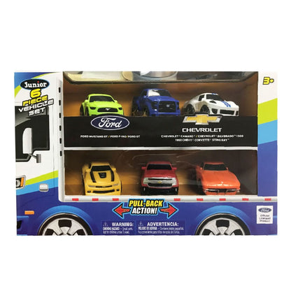 Jam'n Products Junior Ford vs. Chevrolet 6-Vehicle Pull-Back Set