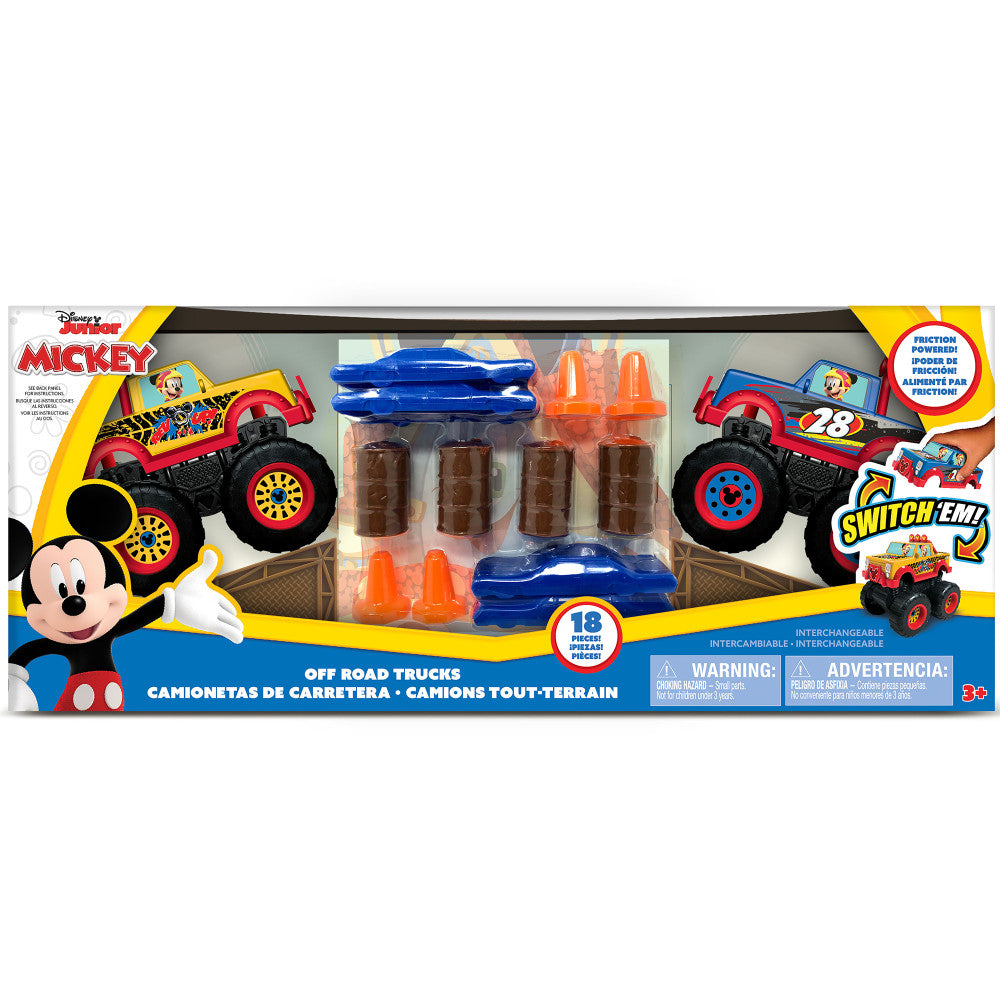 Disney Junior Mickey 18-Piece Off-Road Monster Truck Playset