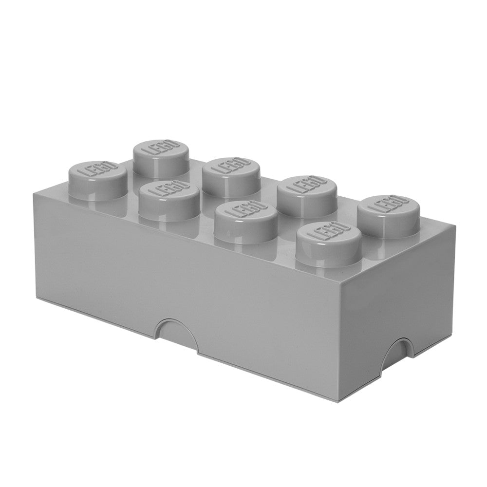 LEGO Storage Brick 8 - Medium Stone Grey Organizer and Decor