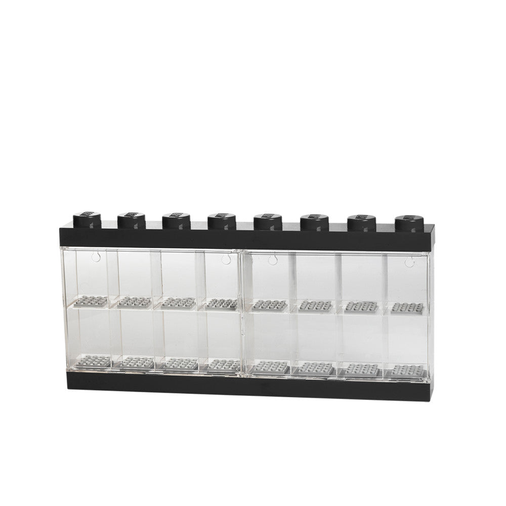 LEGO Minifigure Display Case 16, Versatile Black Showcase