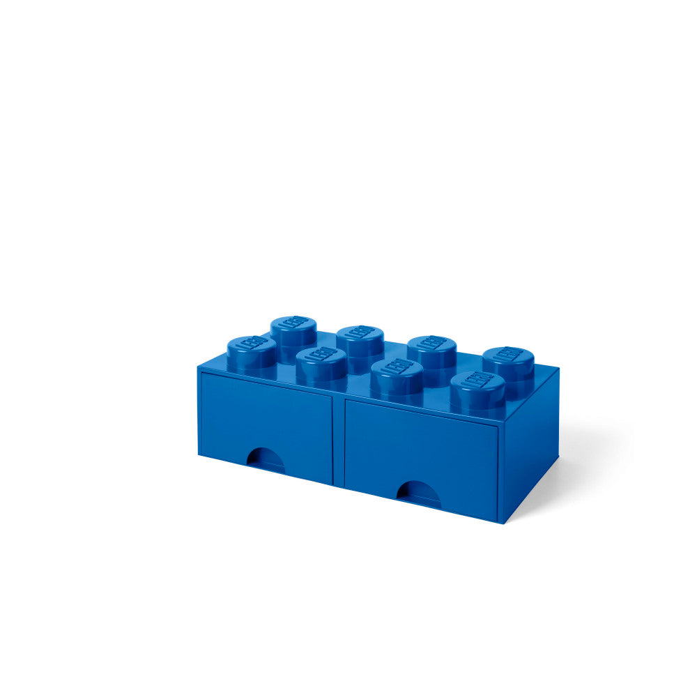 LEGO Storage Brick Drawer 8 - Bright Blue - Stackable Organizer