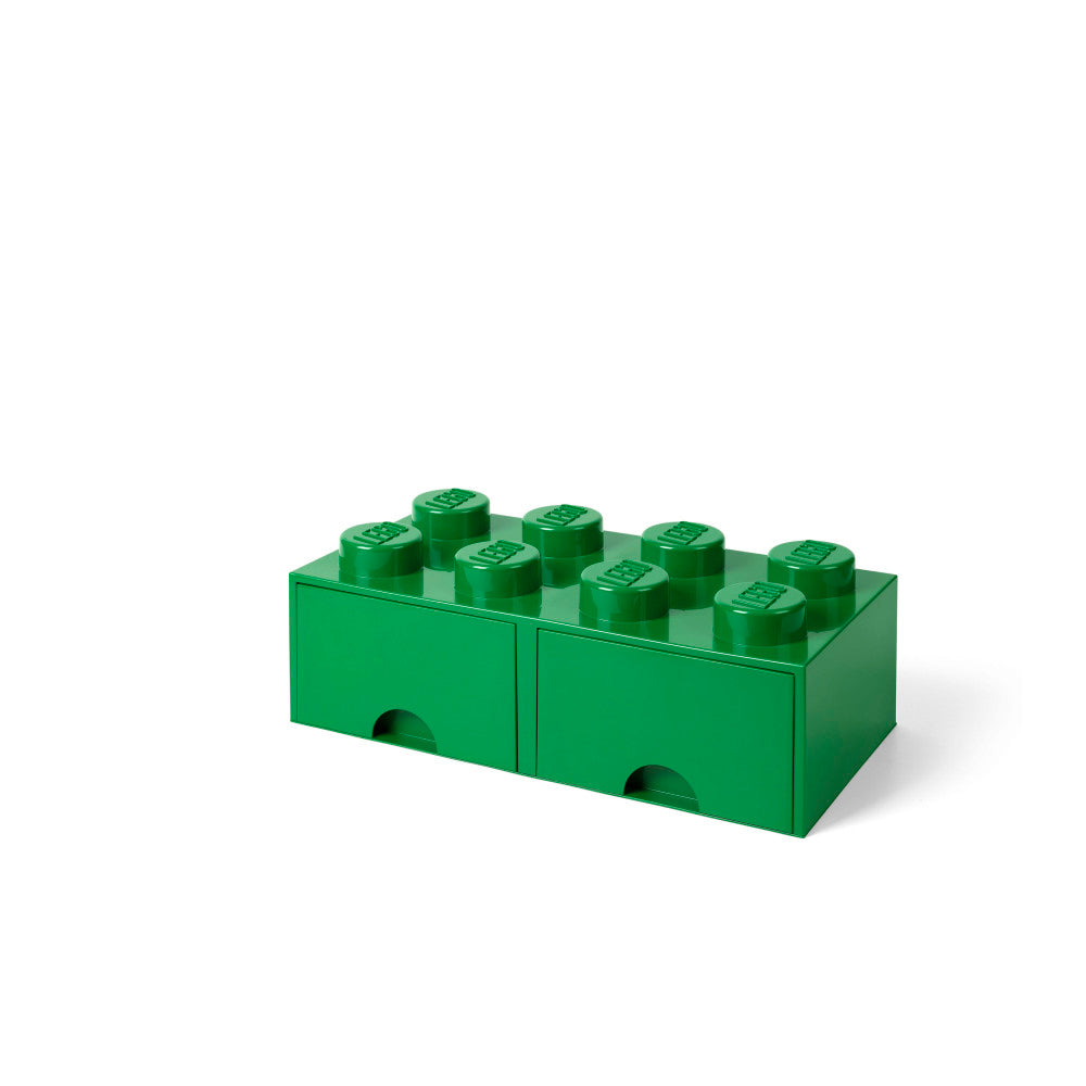 LEGO Storage Brick Drawer 8 - Stackable Storage Solution - Dark Green