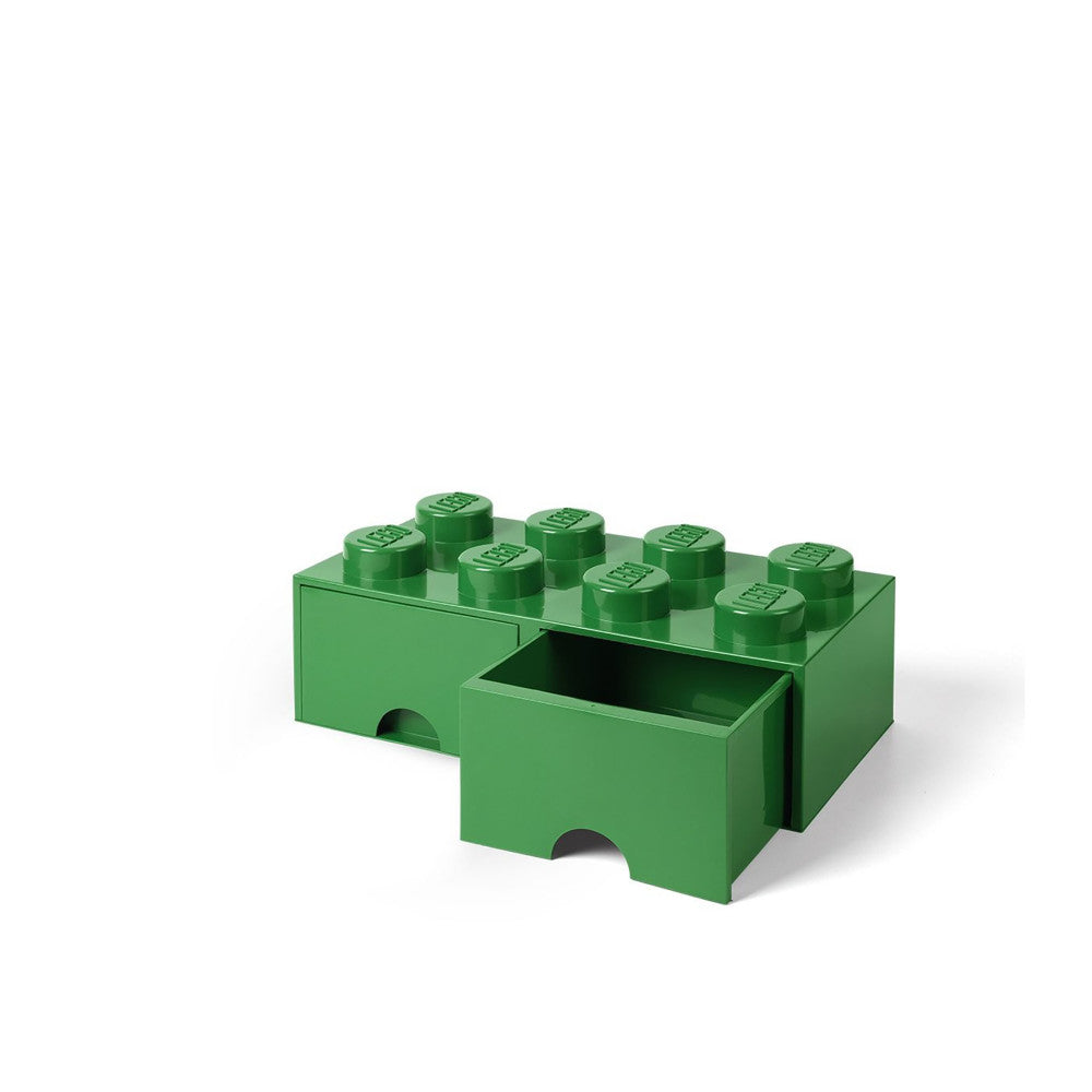 LEGO Storage Brick Drawer 8 - Stackable Storage Solution - Dark Green