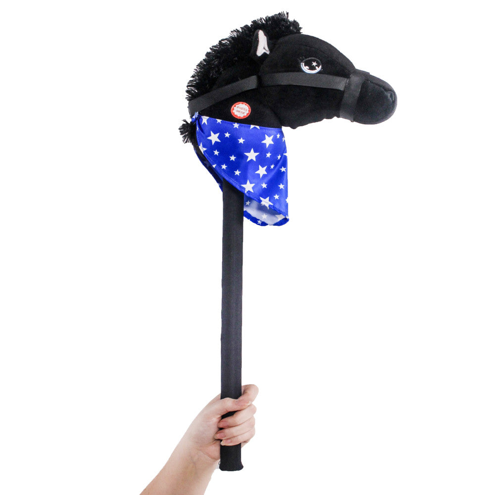 PonyLand 28 inch Interactive Black Stick Horse with Sound