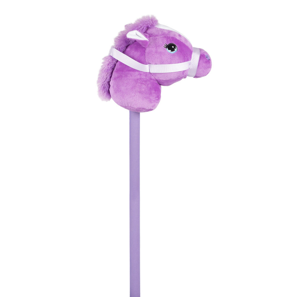 Plush Stick Pony 27 inch Interactive Toy - Purple